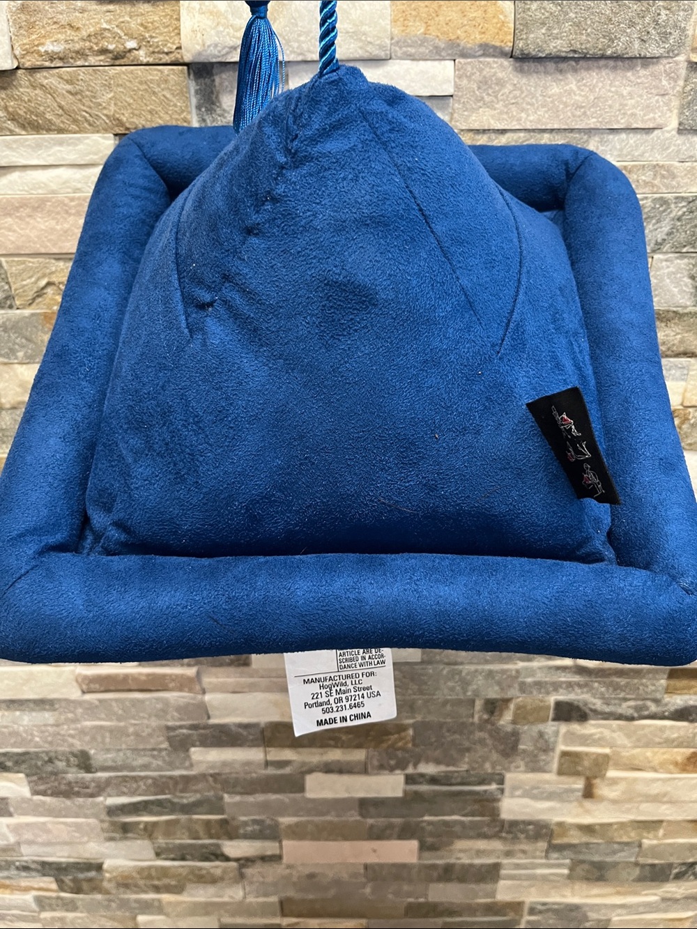 Base  for working on a laptop blue  Velvet Hanging - Picture 2 of 8